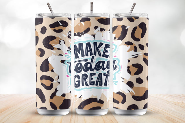 Make Today Great 20oz Tumbler Wrap Sublimation Design Sublimation MockupSvgVenue 