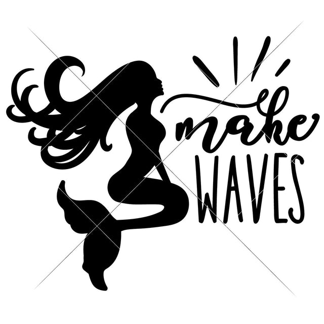 Make Waves - Mermaid SVG Chameleon Cuttables 