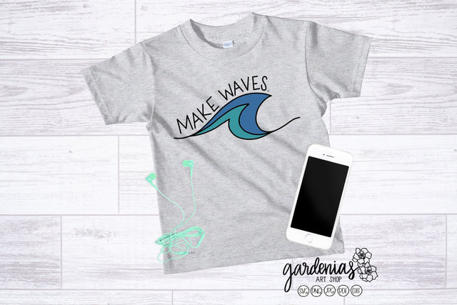 Make Waves SVG Gardenias Art Shop 