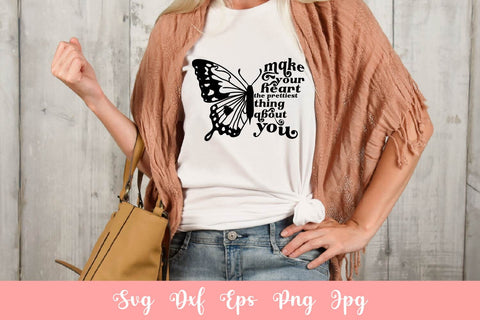 Make Your Heart the Prettiest Thing About You Butterfly SVG Free For Commercial Use SVG SintegraT 