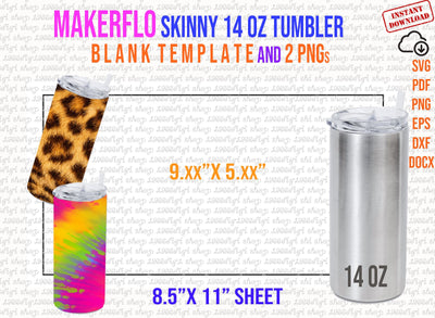 Makerflo Skinny 14oz Tumbler Template Full Wrap for Skinny Template for Makerflo Skinny 14oz Tumbler Template Full Wrap Svg Png Pdf Docx SVG 1966digi 