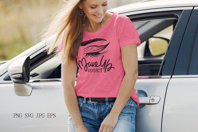 Makeup addict SVG quote | Beauty design for fashion girls SVG Pfiffen's World 
