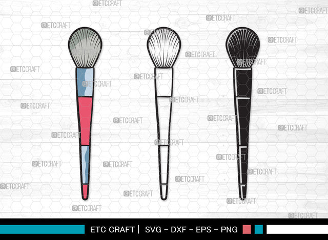 Makeup Brushes Clipart SVG, Makeup Brush Svg, Beauty Svg, Makeup Artist Svg, Makeup Set Svg, Cosmetic Brush Svg, Makeup Brushes Clipart SVG ETC Craft 