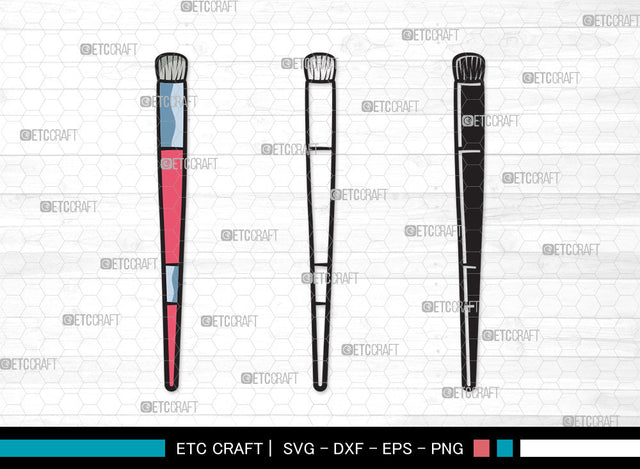 Makeup Brushes Clipart SVG, Makeup Brush Svg, Beauty Svg, Makeup Artist Svg, Makeup Set Svg, Cosmetic Brush Svg, Makeup Brushes Clipart SVG ETC Craft 