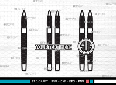 Makeup Brushes Monogram SVG, Makeup Brush Svg, Beauty Svg, Makeup Artist Svg, Makeup Set Svg, Cosmetic Brush Svg, Makeup Brushes Monogram SVG ETC Craft 