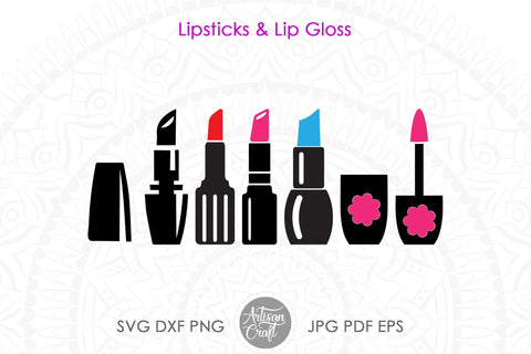 Makeup clipart, Cosmetics SVG, lipstick vector SVG Artisan Craft SVG 