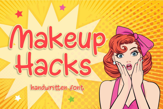 Makeup Hacks Font jafarnation 