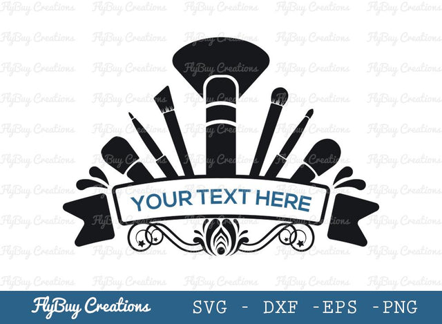 MakeUp Monogram Svg Cut File| MakeUp Monogram Logo | Mekup Brush Set | Makeup Brushes | Brush Set | Beauty | Fashion | | Split Monogram SVG ETC Craft 