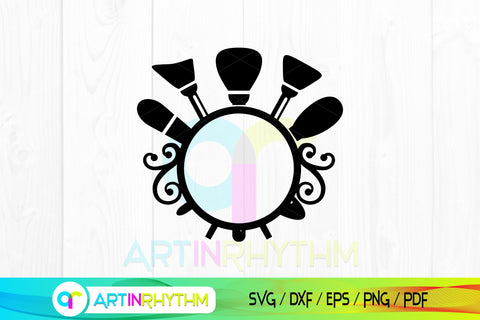 Makeup Monogram Svg, Makeup Brushes Svg, Makeup Svg SVG Artinrhythm shop 