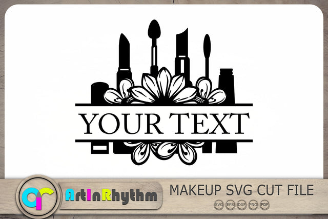 Makeup Monogram Svg, Monogram Svg, Makeup Svg, Makeup Tools Svg SVG Artinrhythm shop 
