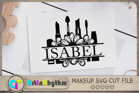 Makeup Monogram Svg, Monogram Svg, Makeup Svg, Makeup Tools Svg SVG Artinrhythm shop 