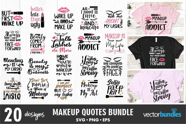 Makeup quote bundle svg SVG vectorbundles 