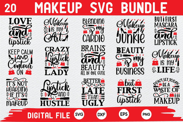 makeup svg bundle cut file SVG buydesign 