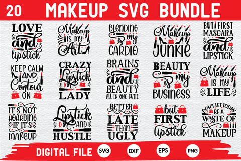 makeup svg bundle cut file SVG buydesign 