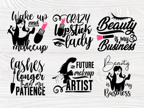 Makeup SVG Bundle, Lipstick Svg, Natural Hair Svg SVG TonisArtStudio 