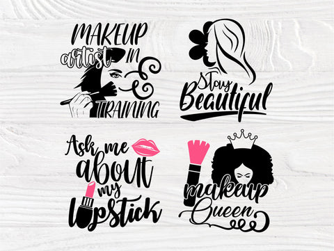 Makeup SVG Bundle, Lipstick Svg, Natural Hair Svg SVG TonisArtStudio 
