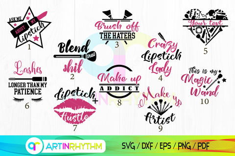 Makeup Svg Bundle SVG Artinrhythm shop 