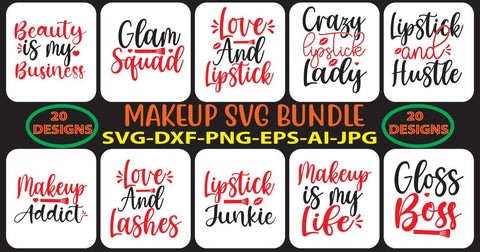 Makeup SVG Bundle SVG Syaman 