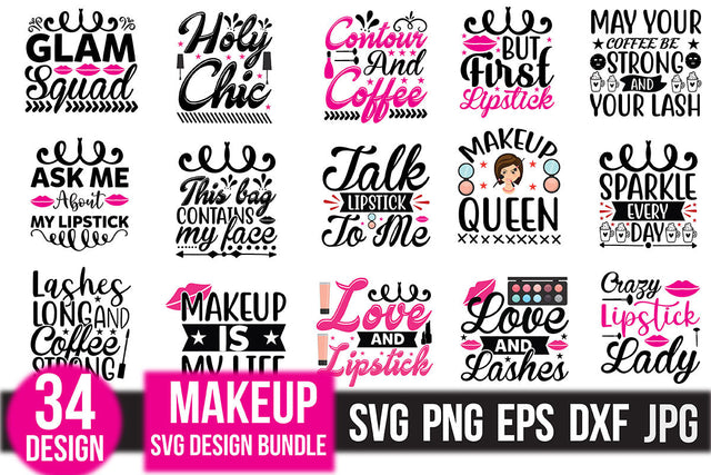 makeup svg design bundle SVG Rupkotha 