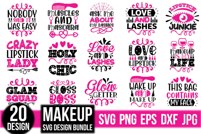 Makeup svg design bundle SVG Rupkotha 
