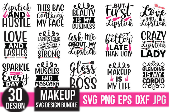 makeup svg design bundle SVG Rupkotha 