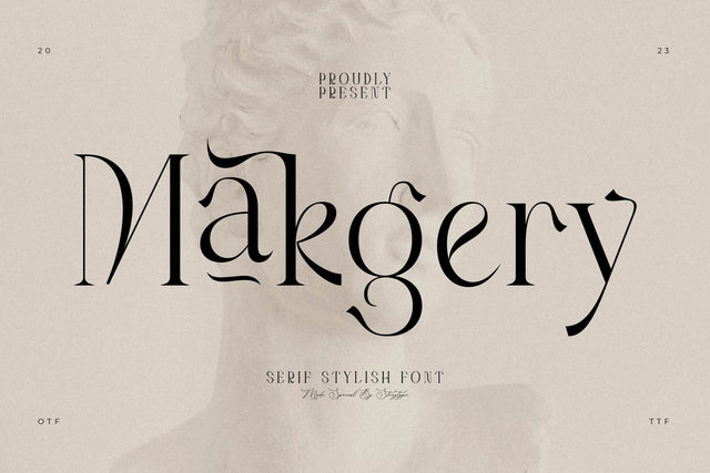 Makgery Typeface Font Storytype Studio 