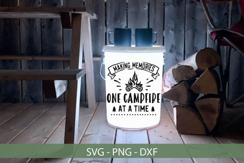 Making Memories One Campfire At A Time SVG-Campfire SVG SVG Linden Valley Designs 