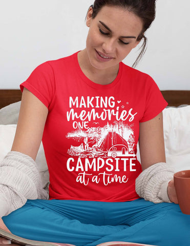 Making memories one campsite at a time svg, camp life svg, happy camping t shirt svg, camping cricut SVG Isabella Machell 