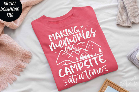 making memories one campsite at a time svg, Camping time svg, camping svg, outside adventure svg, family camping trip t shirt svg SVG Isabella Machell 