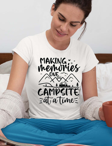 making memories one campsite at a time svg, Camping time svg, camping svg, outside adventure svg, family camping trip t shirt svg SVG Isabella Machell 