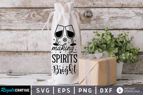 Making spirits bright SVG Design SVG Regulrcrative 
