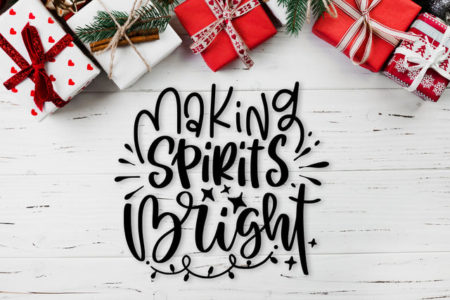 Making Spirits Bright SVG Funny Christmas SVG dapiyupi store 