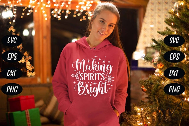 Making spirits Bright svg, Making Spirits svg, Spirits Bright svg, Christmas Svg SVG Isabella Machell 