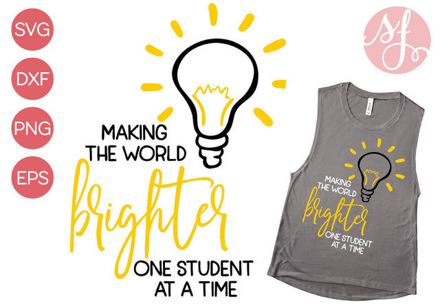 Making the World Brighter SVG So Fontsy Design Shop 