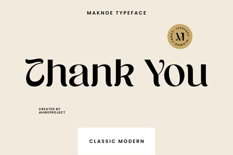Maknoe - Classic Serif Typeface Font ahweproject 