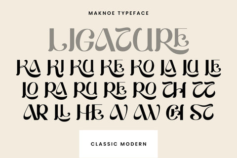 Maknoe - Classic Serif Typeface Font ahweproject 