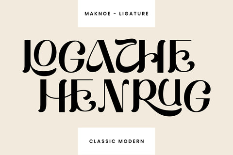 Maknoe - Classic Serif Typeface Font ahweproject 