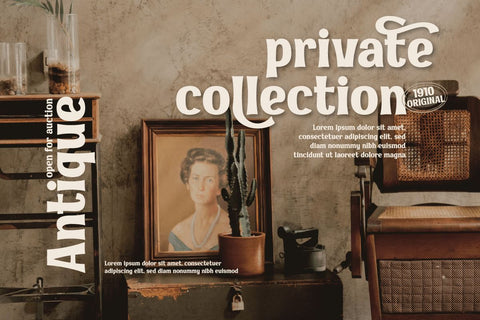 MAKOSI | Serif Classic Modernism Font twinletter 