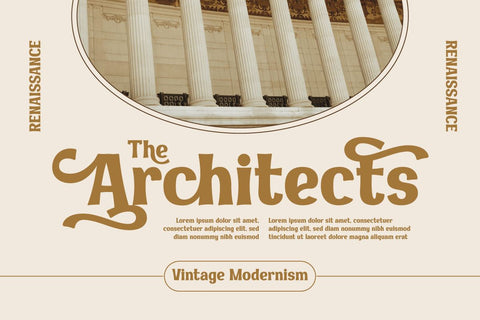 MAKOSI | Serif Classic Modernism Font twinletter 