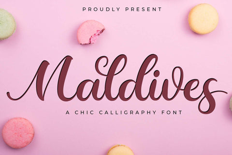 Maldives Font love script 