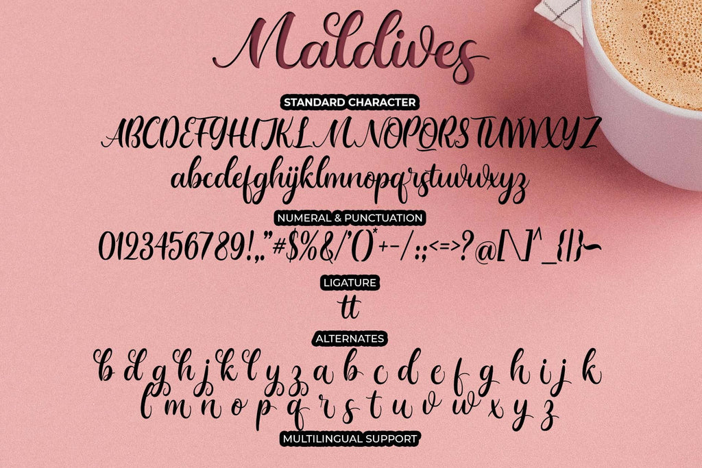 Malvive Script Maldives - So Fontsy