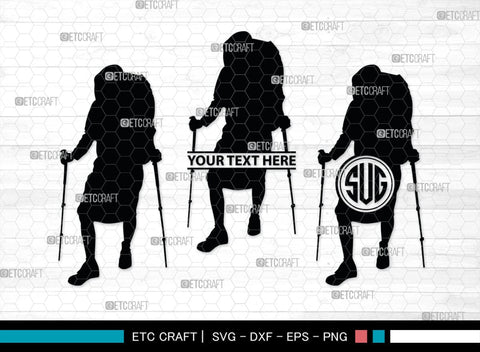 Male Hiker Monogram, Male Hiker Silhouette, Male Hiker SVG, Hiking Svg, Man Hiking Svg, Hiker Svg, SB00380 SVG ETC Craft 