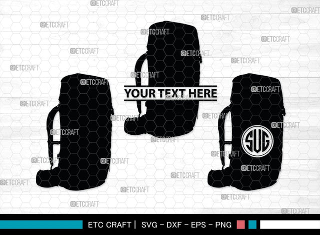 Male Hiker Monogram, Male Hiker Silhouette, Male Hiker SVG, Hiking Svg, Man Hiking Svg, Hiker Svg, SB00380 SVG ETC Craft 