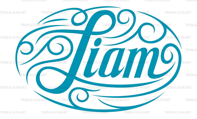 Male name Liam SVG TribaliumArtSF 