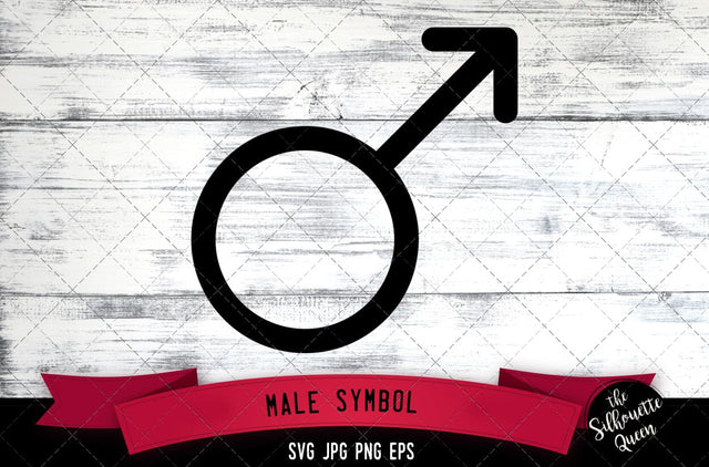 Male Symbol Icon SVG -Vector Symbol Commercial & Personal Use- Cricut,Silhouette,Cameo,Vinyl Cut SVG Loveleen Kaur 