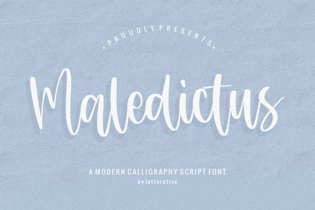 Maledictus Modern Handwritten Font Font Letterative 