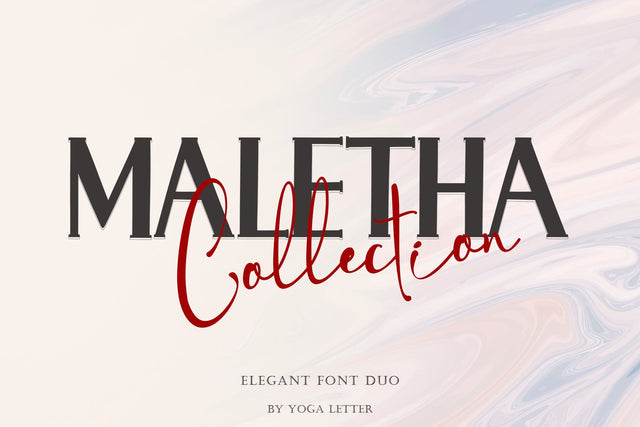 Maletha Collection Font Prasetya Letter 
