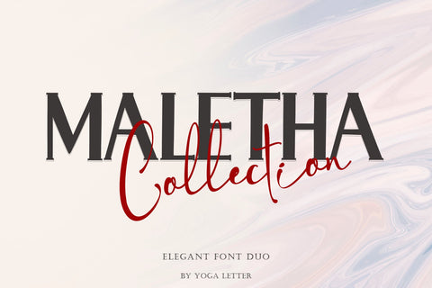 Maletha Collection Font Prasetya Letter 