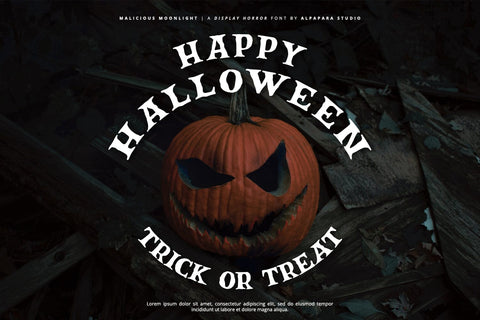 Malicious Moonlight - Display Font Font Alpaprana Studio 
