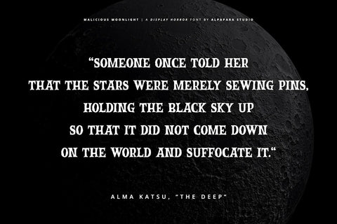 Malicious Moonlight - Display Font Font Alpaprana Studio 